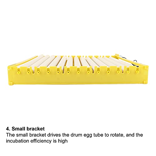 GLOGLOW Egg Turner Tray, 13 Rollers | Automatic Egg Incubation Tray with 13 Rollers, 16.9x16.7x2.1in, For Chicken Duck Quail Eggs, Hatcher Accessory - color: #3