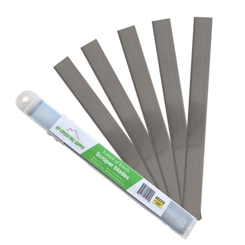 8" Replacement Floor Scraper Blades 5 -Pack - Angled Demolition Scraper Blades for Efficient Flooring Removal and Demolition Razors - Compatible with Telescoping Floor Scrape - by KP Operating Supply - size: Pack of 5