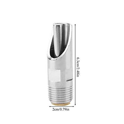 Automatic Pig Drinkers, 5 Pieces Thread Stainless Steel Automatic Pig Nipple Fountains Waterers with Copper Hat Duck Nozzle for Sows Piglets Drinking Water