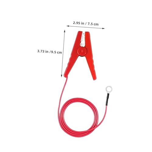 Outanaya 2Pcs Electric Fence Jump Cable with Crocodile Clip Durable Fencing System Wire for Livestock Connection Easy to Install Electric Fence for Farm and Garden Use