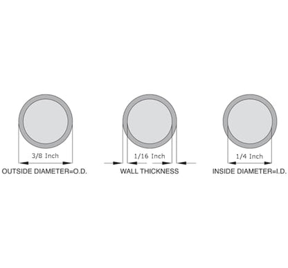 OCS Parts Silicone Tubing | 1/4" ID x 3/8" OD | 10 Feet | Multipurpose Silicone Tubing | High Temperature, Food Grade Silicone Hose Tubing for Brewing, Food, Fluid, and Gas Transfer - size: 1/4" ID x 3/8" OD, style: 10 Feet