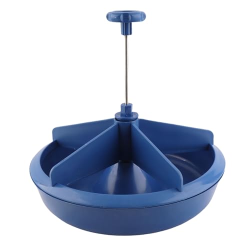 Feeder, 5 Slots Plastic High Capacity Feeding Bowl, Trough with Removable Inner Components for Pigs and Livestock