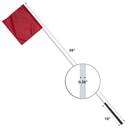 Premier 1 Livestock Sorting Flag for Cattle, Sheep, Goats | High Visibility, Durable Flag with Non-Slip Rubber Grip (2)