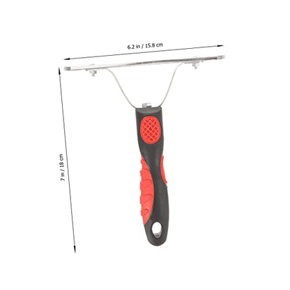 Totority Horse Grooming Rake Ergonomic Handle for Easy Cleaning and Grooming and Construction for Horse Fur and Shedding Management