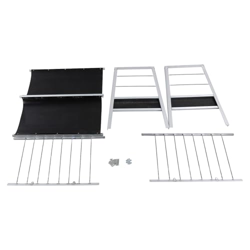 Livestock Feed Trough, Large Galvanized Livestock Feed Trough, Must-Have Galvanized Double-Sided Goat, Sheep, Cattle & Horse Feeder Ease of Assembly in Farm Outdoor for Sheep, Calf, Cow and Horse