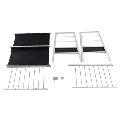 Livestock Feed Trough, Large Galvanized Livestock Feed Trough, Must-Have Galvanized Double-Sided Goat, Sheep, Cattle & Horse Feeder Ease of Assembly in Farm Outdoor for Sheep, Calf, Cow and Horse