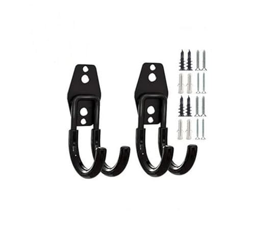 zoele Wall Mounting High Velocity Floor Fan Bracket, Wall Mount Industrial Grade Floor Fan Hook Hanger, Wall Fan Support Hook kit (2 Pack Black) - color: 2 Pack Black
