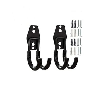 zoele Wall Mounting High Velocity Floor Fan Bracket, Wall Mount Industrial Grade Floor Fan Hook Hanger, Wall Fan Support Hook kit (2 Pack Black) - color: 2 Pack Black