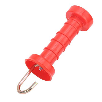 10 Pcs Electric Fence Gate Handles, Heavy Duty Electric Fence Insulators Spring Gate Handles with 10Pcs Insulators