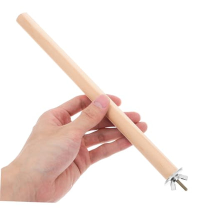 4pcs Parakeet Perch Thickened Wooden Bird Stand for Parrots Stable and Secure Bird Cage Accessories Enhances Comfort and Aesthetic Appeal