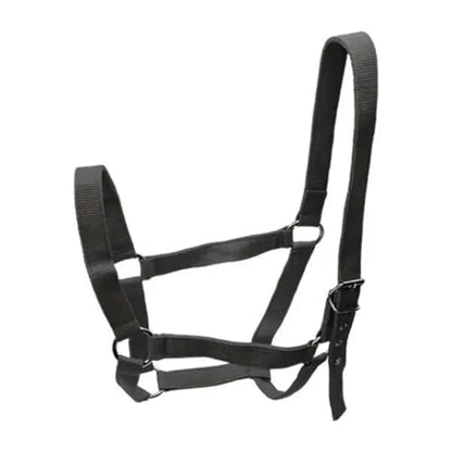 Cow Halter 2pcs Horse Halter,Chin and Throat Snap,PP Good Durability Wear Resistant Rope for Pasture Racecourse Farm(Black) - color: Black