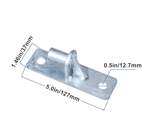 Wall Mount Gate Hinge Chain Link Fence Gate Hinges with 5/8 Hinge Pin (4 Pcs) - size: 4 Pcs