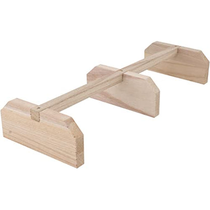 Yardwe Natural Chicken Roosting Perch Wooden Bird Stand Roosting Bars for Chickens Parrot Accessory