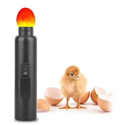 LED Light Egg Candler Tester Auto Mini Lighting Incubator for Experiment Exclusive Made of ABS Material Durable and Safe for Kids Students Egg Hatching Learning