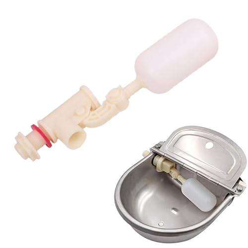 Float Valve Automatic Waterer Bowl Ball Valve with Adjustable Arm and Butterfly Nuts for Livestock Water Tanks Suitable for Cattle Sheep Dogs Farm, as described, 24cm Low Pressure - size: 24cm Low Pressure
