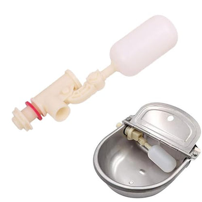 Float Valve Automatic Waterer Bowl Ball Valve with Adjustable Arm and Butterfly Nuts for Livestock Water Tanks Suitable for Cattle Sheep Dogs Farm, as described, 24cm Low Pressure - size: 24cm Low Pressure