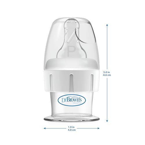 Dr. Brown's First Feeder Bottle with Preemie Nipple - 15cc - 3pk - color: First Feeder, Clear, size: 3 Count (Pack of 1)