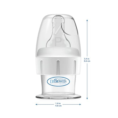 Dr. Brown's First Feeder Bottle with Preemie Nipple - 15cc - 3pk - color: First Feeder, Clear, size: 3 Count (Pack of 1)