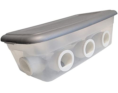 8 Port 6 Quart Quail & Chick Port Feeder NO Waste Feed Saver for Coturnix, Chicken