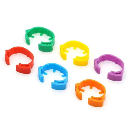 25/50Pcs 20~24mm Chicken Foot Rings Adjustable Poultry Leg Snap Ratchet No Number Buckle Clip Chick Duck Goose Pigeon Raising for Easy Flock Management(Yellow,100pcs) - color: Yellow, size: 100pcs