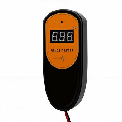 JTLB Electric Fence Voltage Tester Fence Fault Finder Digital Tester 500V to 13KV Large Screen One Button Operation with Circuit Protection for Farm Ranch Horse Fences