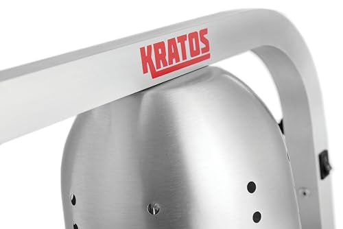Kratos Commercial Countertop Food Heat Lamp|Freestanding Single Bulb Warmer | Silver Countertop Heat Lamp for Food |120V, 250W | Adjustable Height Design | ETL Certified (31M-001) - size: 1 Bulb-Silver