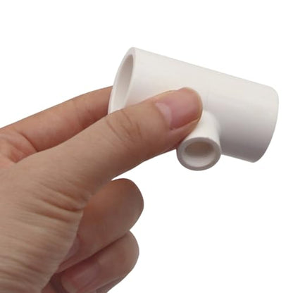 35pcs PVC T Fittings for Chicken Waterer Bucket, Leakproof 1/2 Inch Threaded Tee Connectors with Resilient Material and Easy Installation for Poultry Farm Automatic Drinking Cups