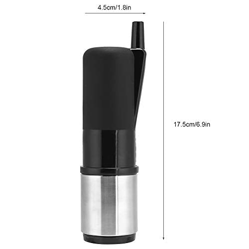 Srliya Milking Claw Cup for Cow Cattle, Stainless Steel Shell with Plastic, Easy Hose Connection for Milk Machine (Black (HL-MP27B))