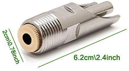 Pack of 10 Pig Waterer Nipple Stainless Steel Pig Nipple Hog Waterer Nipples Drinker NPT 1/2" Pig Nipple Drinker for Sows Piglets Drinking