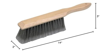7" Bench Brush Shop Brush, Dust Brush for Car or Home Or Workshop