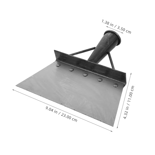 jojofuny Multifunctional Metal Cleaning Shovel and Farm Scraper Shovel for Poultry Dung Removal, Heavy-Duty Steel Floor and Yard Ice Scraper Tool for Outdoor Gardening and Landscaping