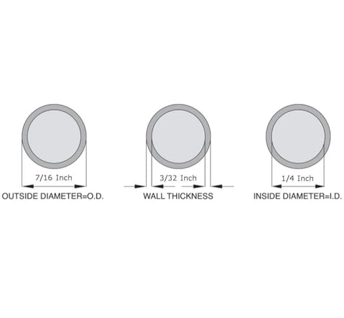 OCS Parts Silicone Tubing | 1/4" ID x 7/16" OD | 25 Feet | Multipurpose Silicone Tubing | High Temperature, Food Grade Silicone Hose Tubing for Brewing, Food, Fluid, and Gas Transfer - size: 1/4" ID x 7/16" OD, style: 25 Feet