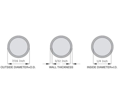 OCS Parts Silicone Tubing | 1/4" ID x 7/16" OD | 25 Feet | Multipurpose Silicone Tubing | High Temperature, Food Grade Silicone Hose Tubing for Brewing, Food, Fluid, and Gas Transfer - size: 1/4" ID x 7/16" OD, style: 25 Feet
