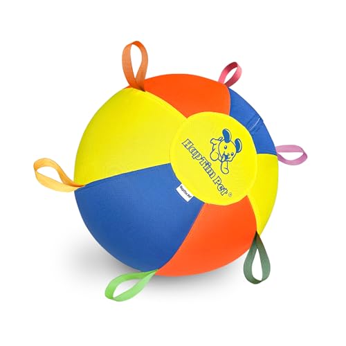 Hap Tim Herding Ball for Dogs 18 Inch Interactive Large Dog Ball with Handles Durable Outdoor Training Dog Toy for Medium to Large Dogs Corgis Australian Shepherd Cattle Dog Border Collie & Horses