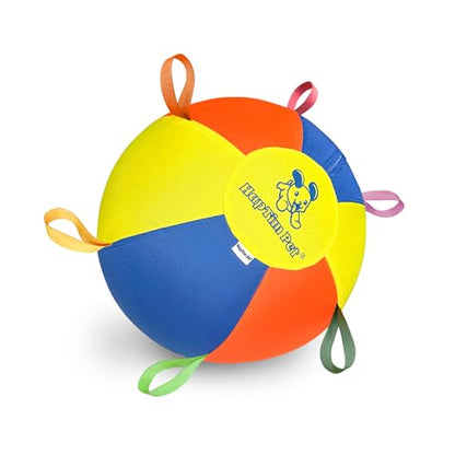 Hap Tim Herding Ball for Dogs 18 Inch Interactive Large Dog Ball with Handles Durable Outdoor Training Dog Toy for Medium to Large Dogs Corgis Australian Shepherd Cattle Dog Border Collie & Horses
