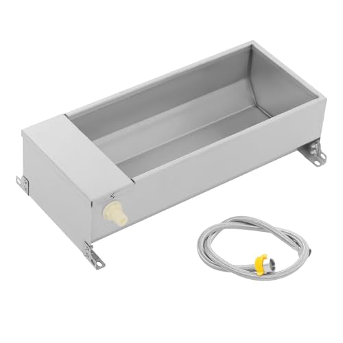 2 Gallon Automatic Livestock Water Trough with 3.28ft Hose, Self Filling Dog Water Bowl Dispenser with Float Valve, Stainless Steel Animal Waterer for Pig Horse Cattle Sheep Goat Poultry