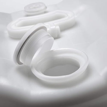 15 Gallon Drum | Tight Head Drum | Water Storage | Chemical Storage | 2" & 3/4" Fittings | Food Grade | BPA Free | HDPE |UN Rated | Natural Color - color: Natural (White)