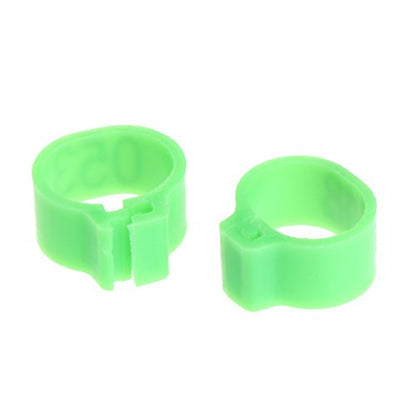100pcs Chicken Bird Leg Rings Birds Identification Leg Bands Poultry Leg Rings 10mm for Pigeons Quail - size: A