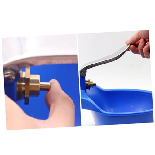 UKCOCO Large Plastic Cow Water Bowl Farm Grade Drinking Trough for Cattle Horses Goats and Sheep Float Valve