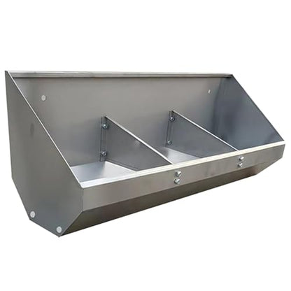 No-Spill Multi-Animal Feeder Trough - 0.9m Sloped Hay & Grain Feeder for Pigs, Sheep, Poultry - Durable Farm Equipment for Efficient Livestock Feeding - size: 0.9meter/3hole