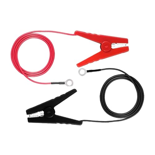 Happyyami 2pcs Electric Fence Jump Cable with Clips Durable Copper Solar Powered Fencing Wire for Livestock Weather Resistant Outdoor Use Easy Connection for Farm Protection
