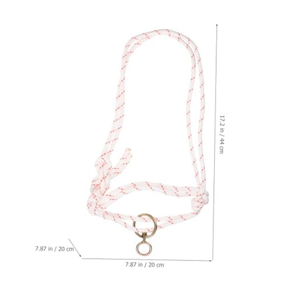Rope Cattle Halter Leading Rope Handmade Braided Cattle Bridle Wear-Resistant Traction Adjustable Size for Livestock Handling