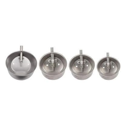 Pig Water Nipple 2Pcs Automatic Pig Waterer Drinker Water Dispenser Drinking Bowl Animal Waterer Bowl Stainless Steel for Animals Pig Livestock(Large) - color: Large