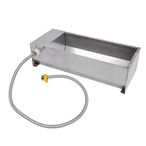 ZJchao Large Capacity Automatic Livestock Trough, Animal Drinking for Geese, Cows & Poultry, 19.69 x 8.27 in, Compatible with Farm Breeding Places