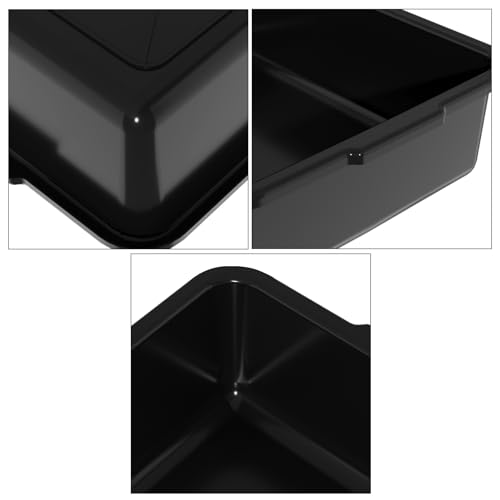 Xyskin 12-Pk Plastic Storage Bin, Bus Utility Tub, Heavy Duty Commercial Dishwashing Box for Restaurant Kitchen Organization and Storage, 13L, Black - size: 13L-12 Packs