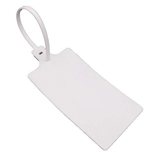 Plastic Seals Shipping Tags Logistics Use Big Sign Tie Large Label Tie, 255 mm Total Length, Package of 100 pcs (White) - color: White