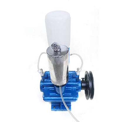 Milking Machine Vacuum Pump, 66 gal/min High Efficiency Aluminum Alloy Pump for Mechanized Milking Systems, Portable Milker Bucket Tank Barrel for Dairy Farms and Milking Stations
