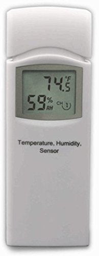 Ambient Weather WH31E Thermo-Hygrometer Sensor for WS-2902, WS-2000, WS-5000, WS-1965, WS-4000, WS-3000 and ObserverIP Series Weather Stations - size: Thermohygrometer, style: 8 Channel
