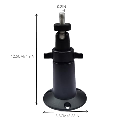 Camera Universal Mounting Bracket,Adjustable Wall Metal Bracket,Compatible with Arlo Pro/Pro2/Pro3/Pro4/Ultra 2,Compatible with Blink Outdoor/Indoor/XT/XT2/Mini Cam,ect. (2 Pcs Black,)