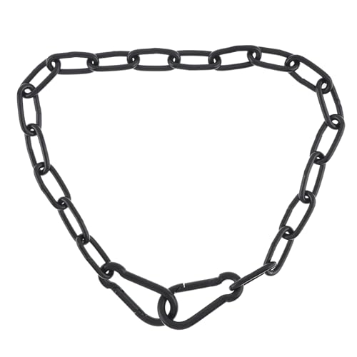 Gate Chain Lock for Outdoor Fence,304 Stainless Steel Gate Chain 20" x 5/32" with Both-Ended M5 Carabiners,Chain Link Latch Lock for Wooden Fence Pet Cages (20" x 5/32", Piece, 1) - size: 20" x 5/32"